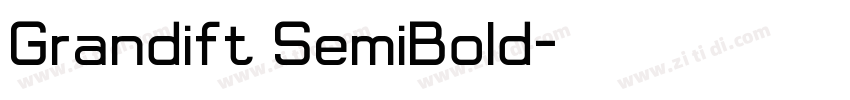 Grandift SemiBold字体转换